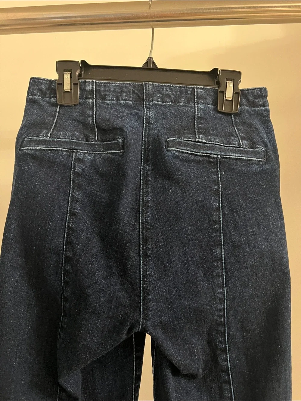 J Brand Dark High Waist Trouser Wide Flare Leg Jeans
